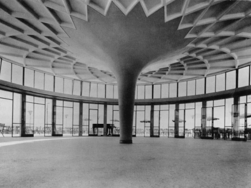 Pier Luigi Nervi, Attilio Lapadula: Stabilimento balneare Kursaal, Ostia, 1950